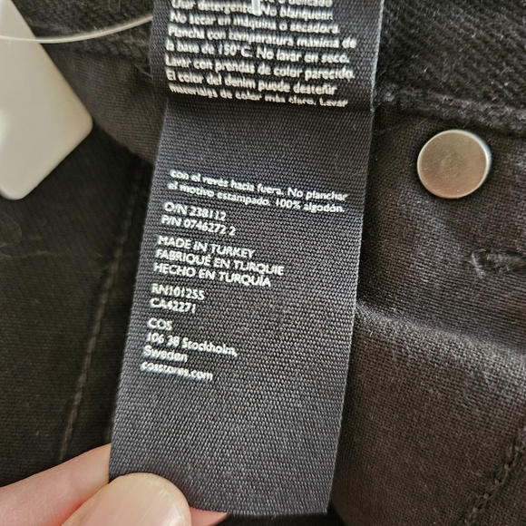 COS Women 100% Cotton Jeans Size 27 - Picture 9 of 10